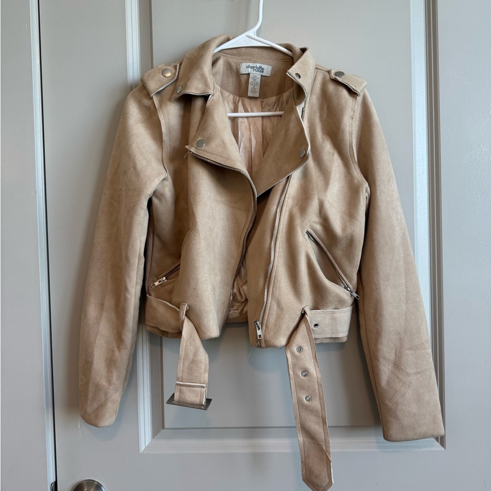 Charlotte Russe Beige Suede Jacket